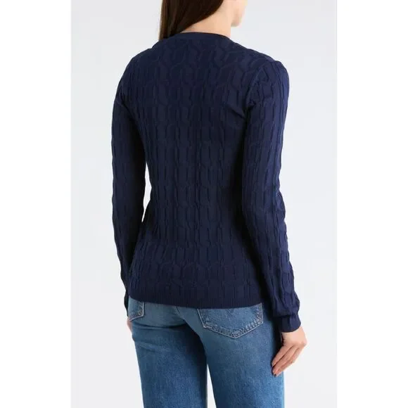 Missoni Women Size S Black Chevron Knit Cardigan Sweater Minimal Preppy Casual - Picture 3 of 16